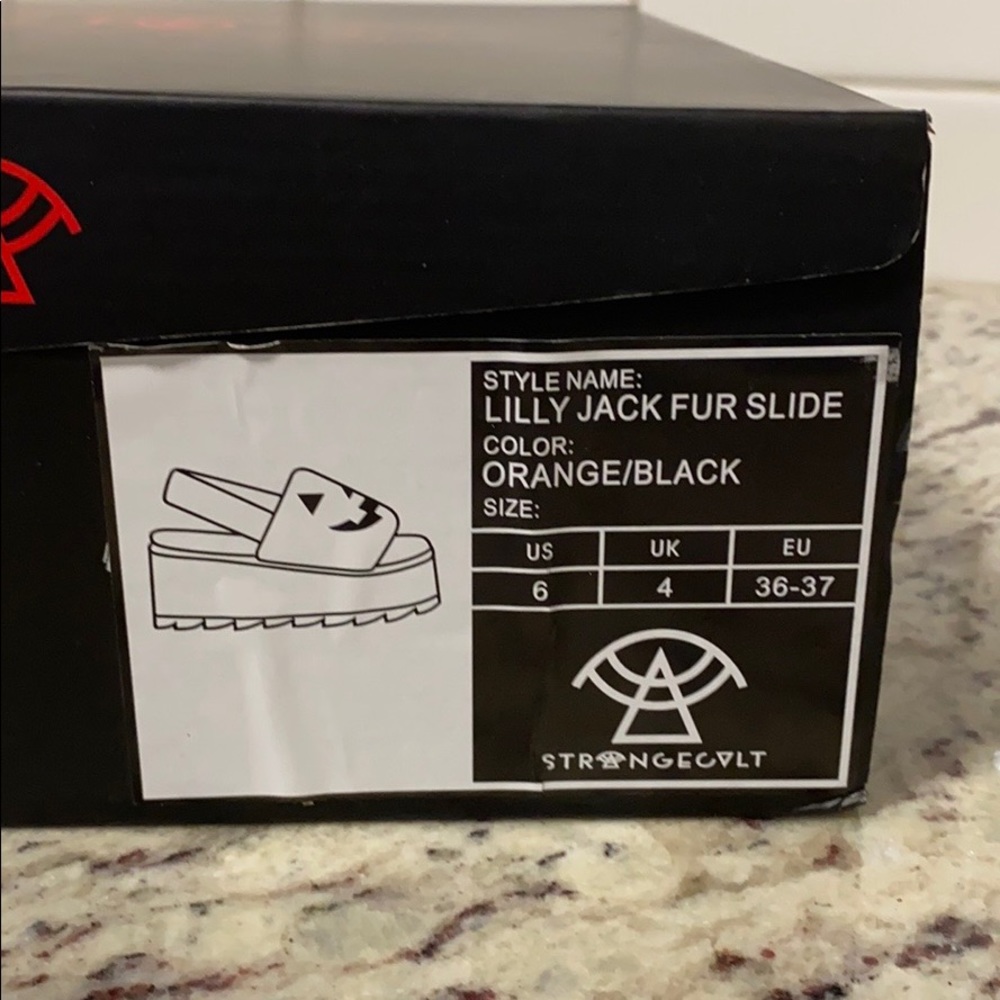 *Strange Cvlt Lilly JOL Orange Black Platforms - Picture 3 of 11